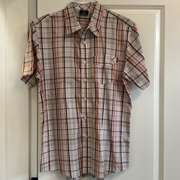 Oakley Men’s Medium Button Down Plaid Shirt, good condition, lightly worn. - Picture 1 of 2